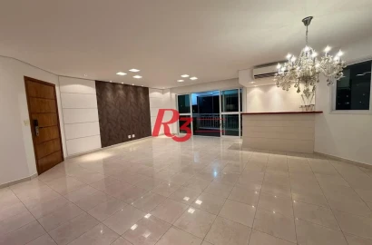 Apartamento com 3 dormitórios para alugar, 199 m² por R$ 13.600,00/mês - Ponta da Praia - Santos/SP