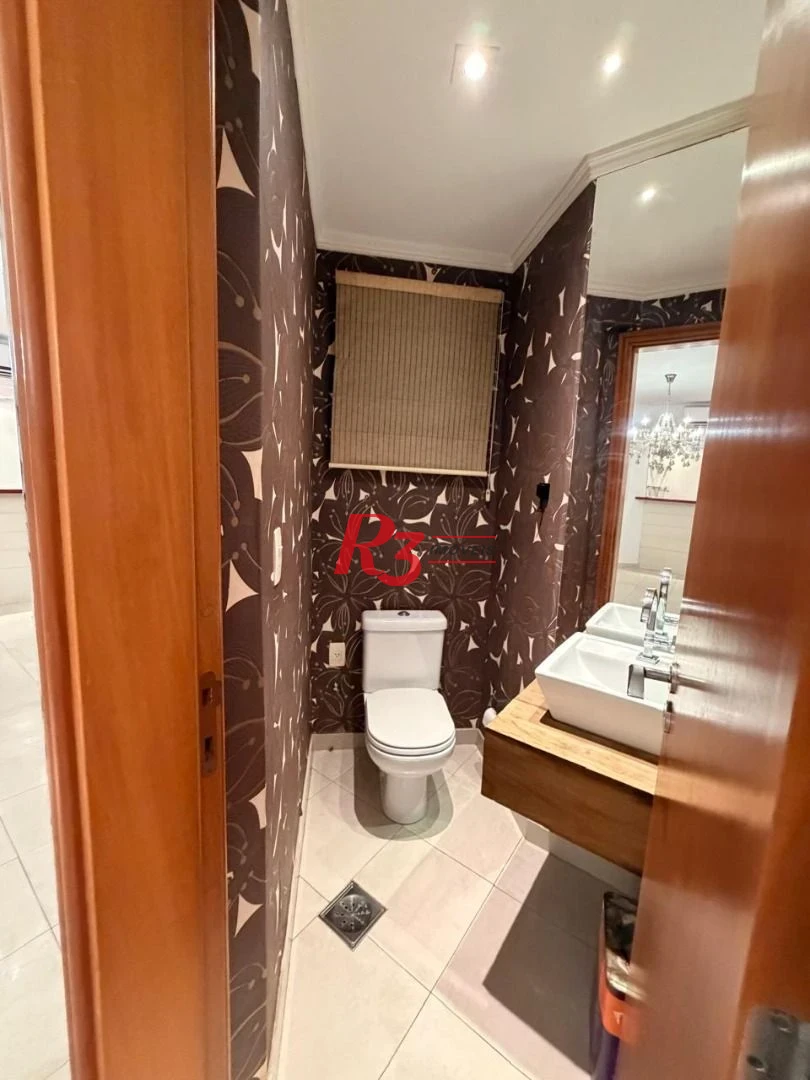 Apartamento com 3 dormitórios para alugar, 199 m² por R$ 13.600,00/mês - Ponta da Praia - Santos/SP