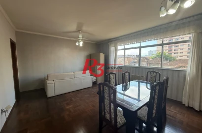 Apartamento com 3 dormitórios à venda, 117 m² por R$ 650.000,00 - Gonzaga - Santos/SP