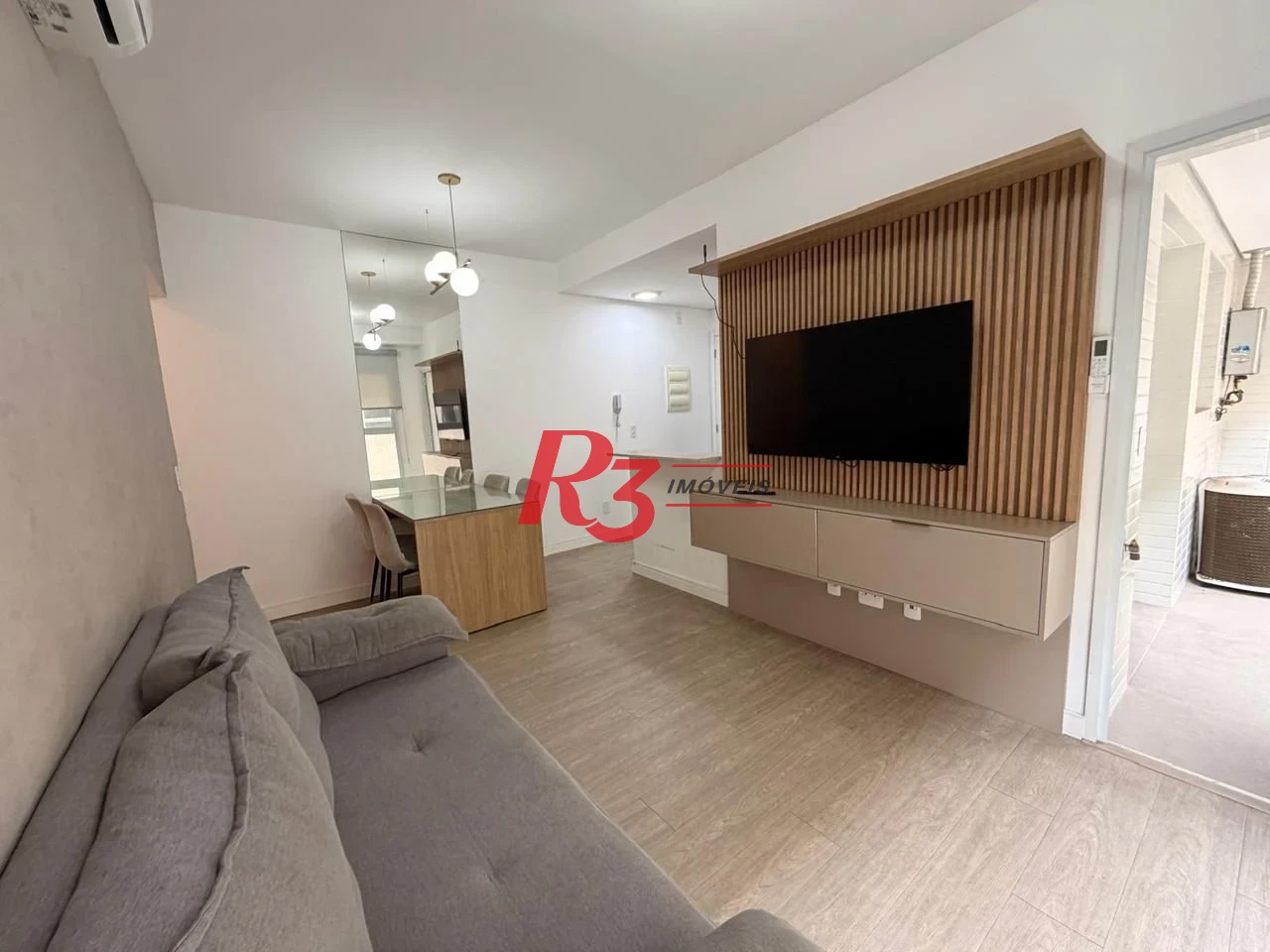 Apartamento com 2 dormitórios para alugar, 90 m² por R$ 7.021,00/mês - Aparecida - Santos/SP