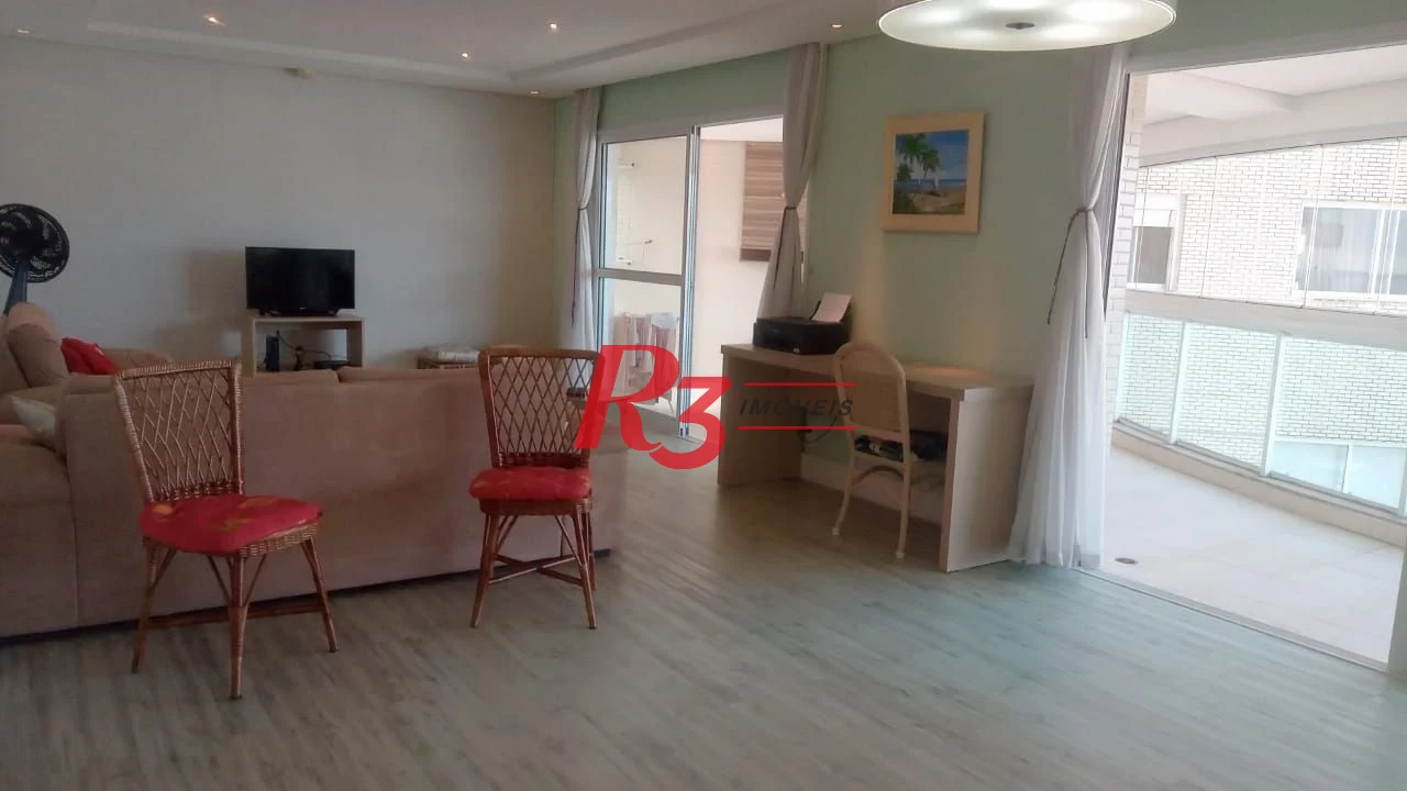 Apartamento com 4 dormitórios à venda, 204 m² por R$ 3.500.000,00 - Embaré - Santos/SP