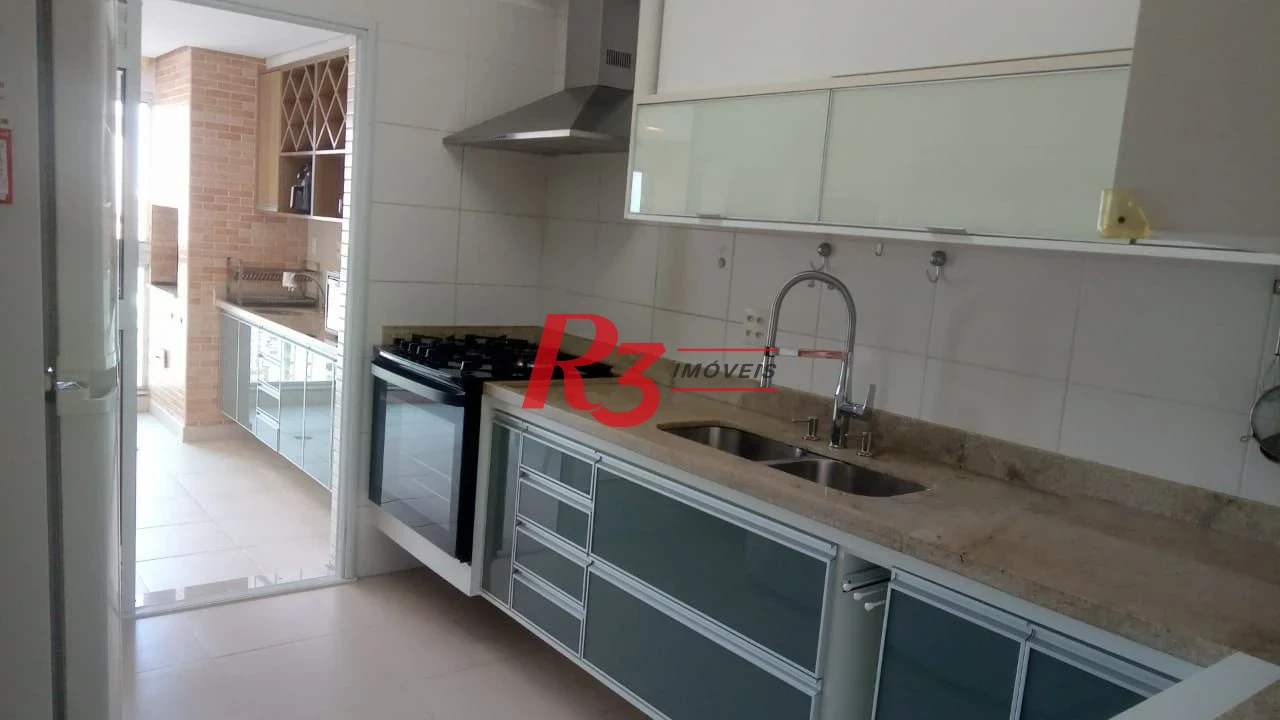 Apartamento com 4 dormitórios à venda, 204 m² por R$ 3.500.000,00 - Embaré - Santos/SP