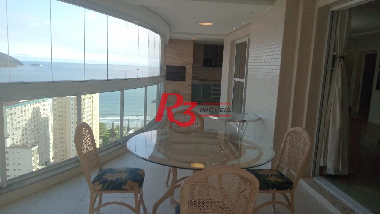 Apartamento com 4 dormitórios à venda, 204 m² por R$ 3.500.000,00 - Embaré - Santos/SP