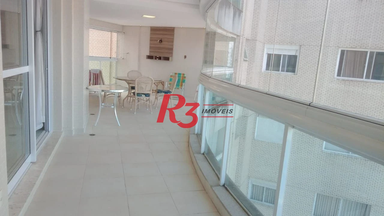 Apartamento com 4 dormitórios à venda, 204 m² por R$ 3.500.000,00 - Embaré - Santos/SP