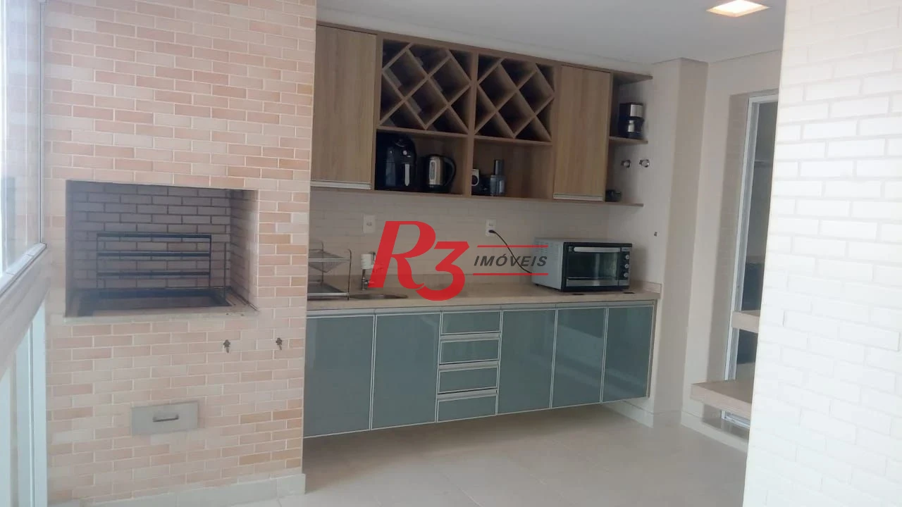 Apartamento com 4 dormitórios à venda, 204 m² por R$ 3.500.000,00 - Embaré - Santos/SP
