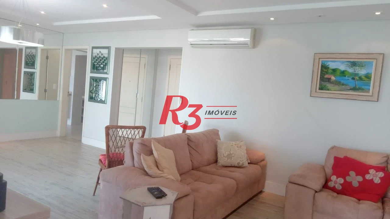 Apartamento com 4 dormitórios à venda, 204 m² por R$ 3.500.000,00 - Embaré - Santos/SP