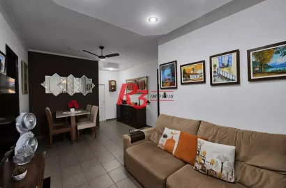 Apartamento com 2 dormitórios à venda, 96 m² por R$ 500.000,00 - Aparecida - Santos/SP
