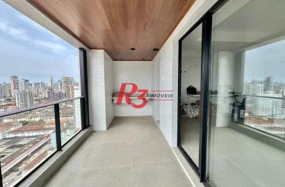 Apartamento com 1 dormitório à venda, 54 m² por R$ 800.000,00 - Boqueirão - Santos/SP