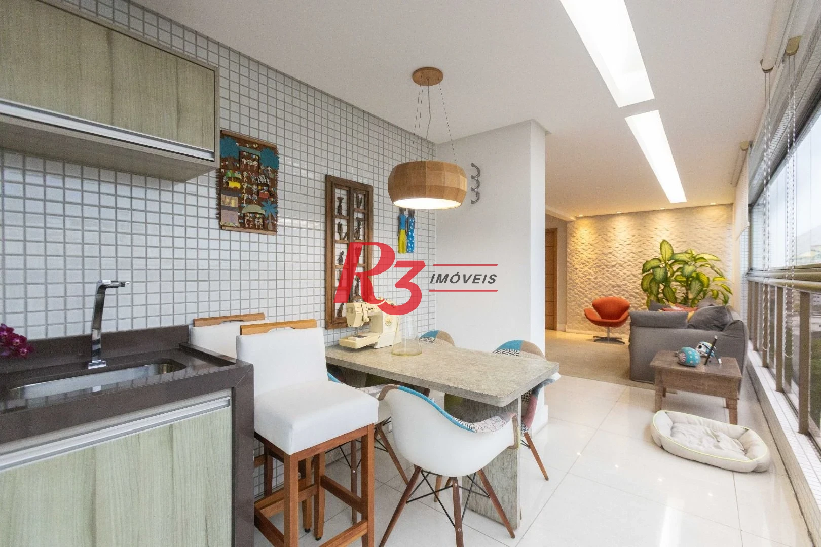 Apartamento com 3 dormitórios à venda, 171 m² por R$ 2.300.000,00 - Embaré - Santos/SP