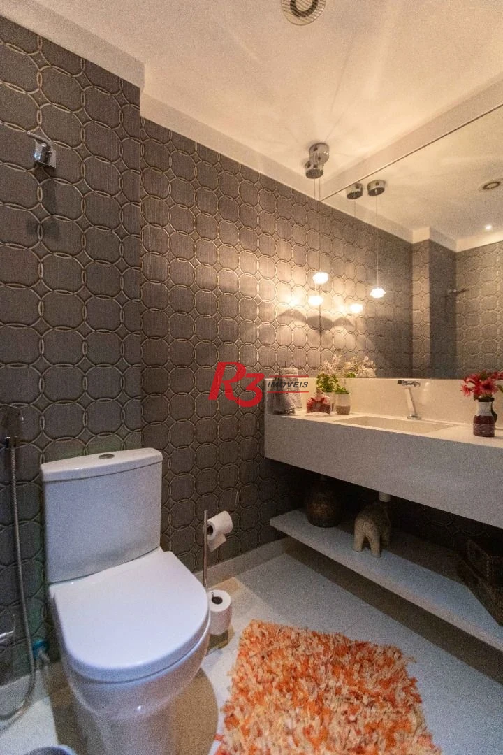 Apartamento com 3 dormitórios à venda, 171 m² por R$ 2.300.000,00 - Embaré - Santos/SP