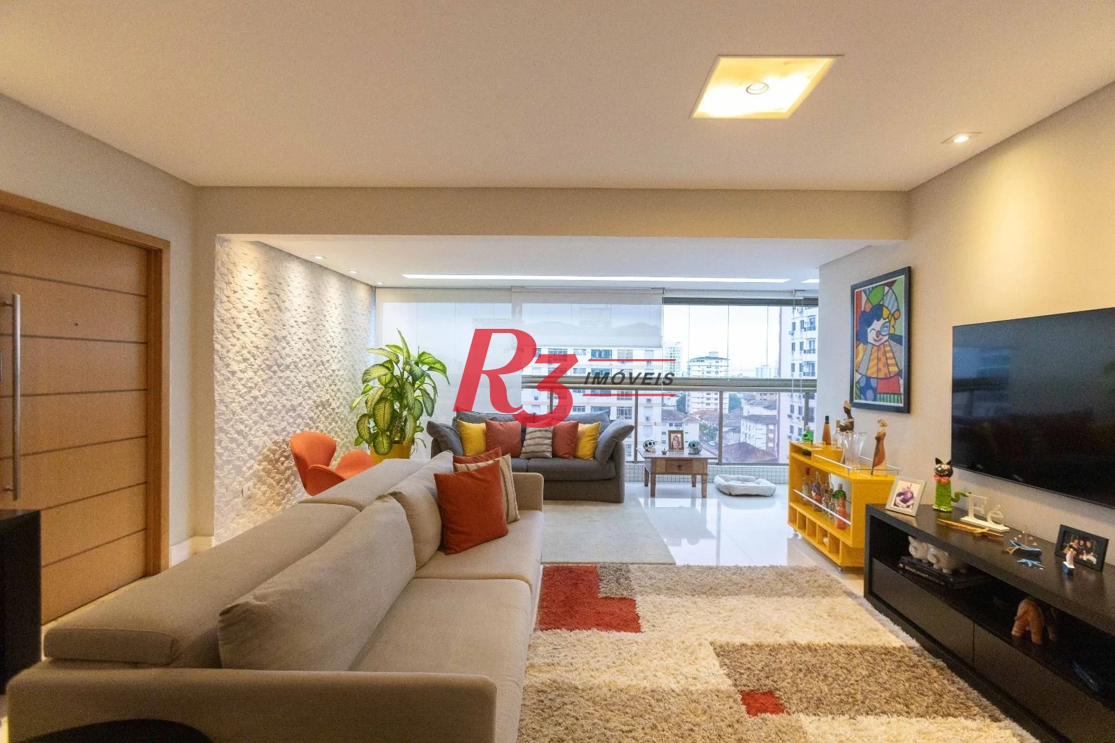 Apartamento com 3 dormitórios à venda, 171 m² por R$ 2.300.000,00 - Embaré - Santos/SP