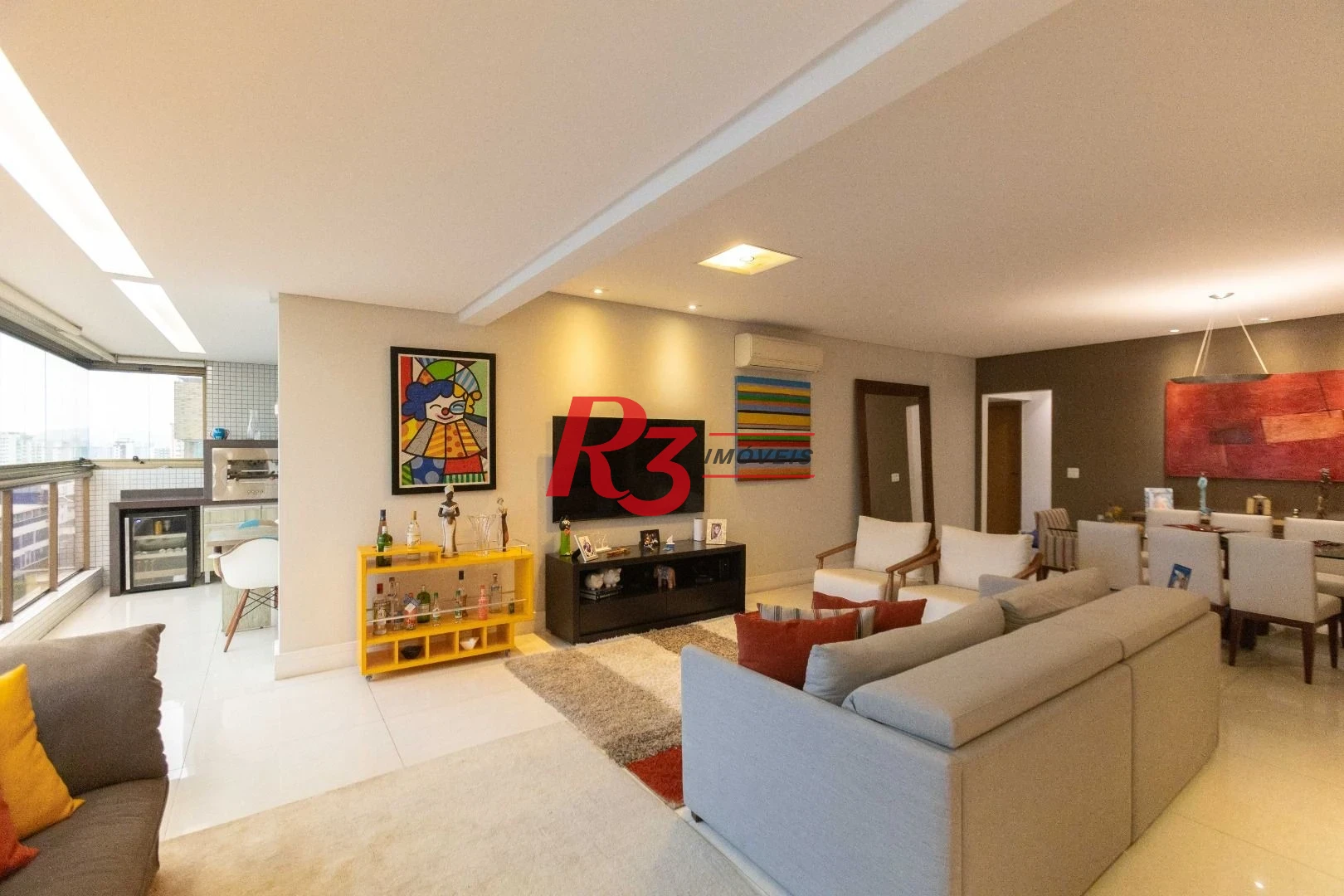 Apartamento com 3 dormitórios à venda, 171 m² por R$ 2.300.000,00 - Embaré - Santos/SP
