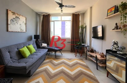 Apartamento com 1 dormitório à venda, 62 m² por R$ 380.000,00 - José Menino - Santos/SP