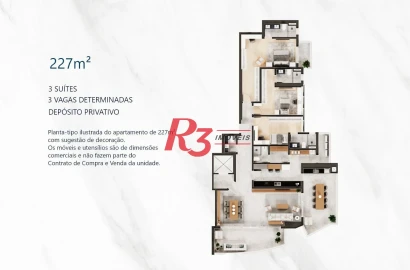Apartamento com 3 dormitórios à venda, 227 m² por R$ 4.500.000,00 - Ponta da Praia - Santos/SP