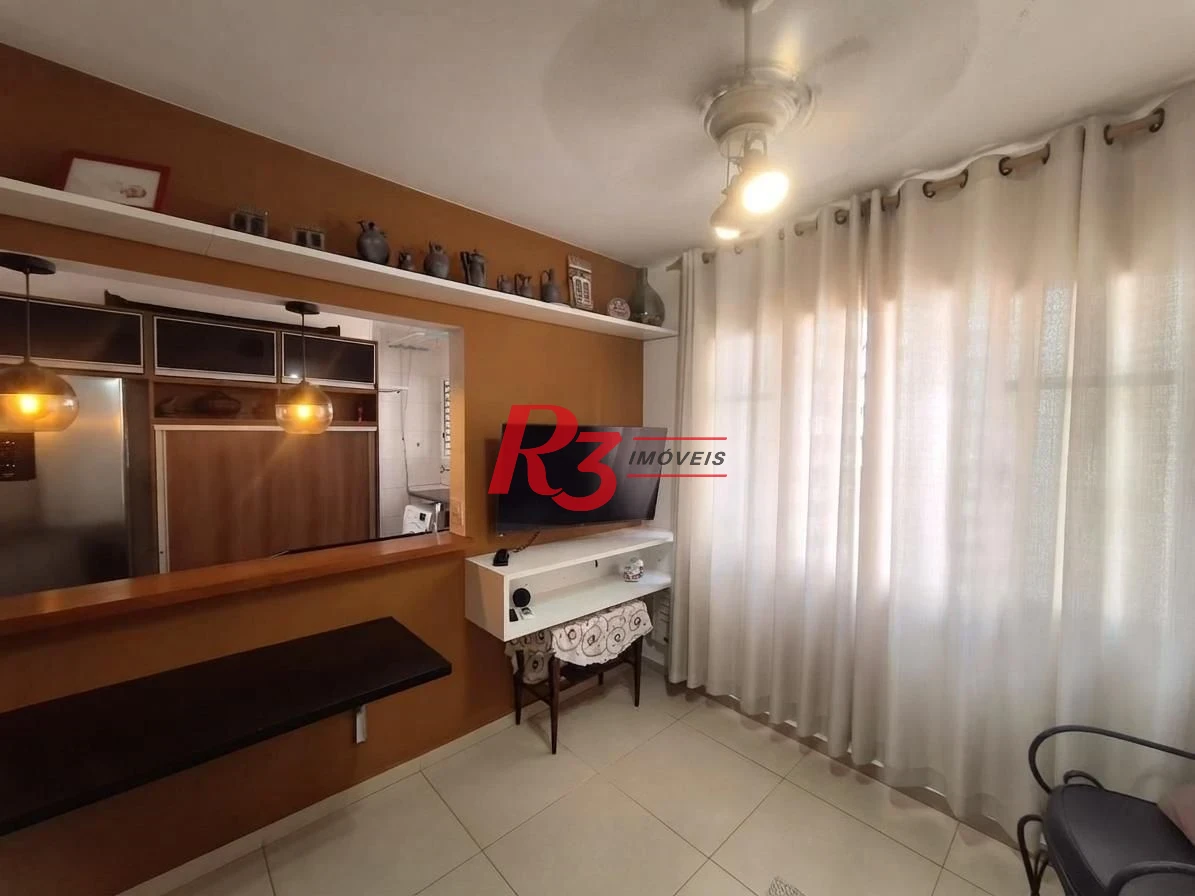 Apartamento com 1 dormitório à venda, 55 m² por R$ 350.000,00 - José Menino - Santos/SP