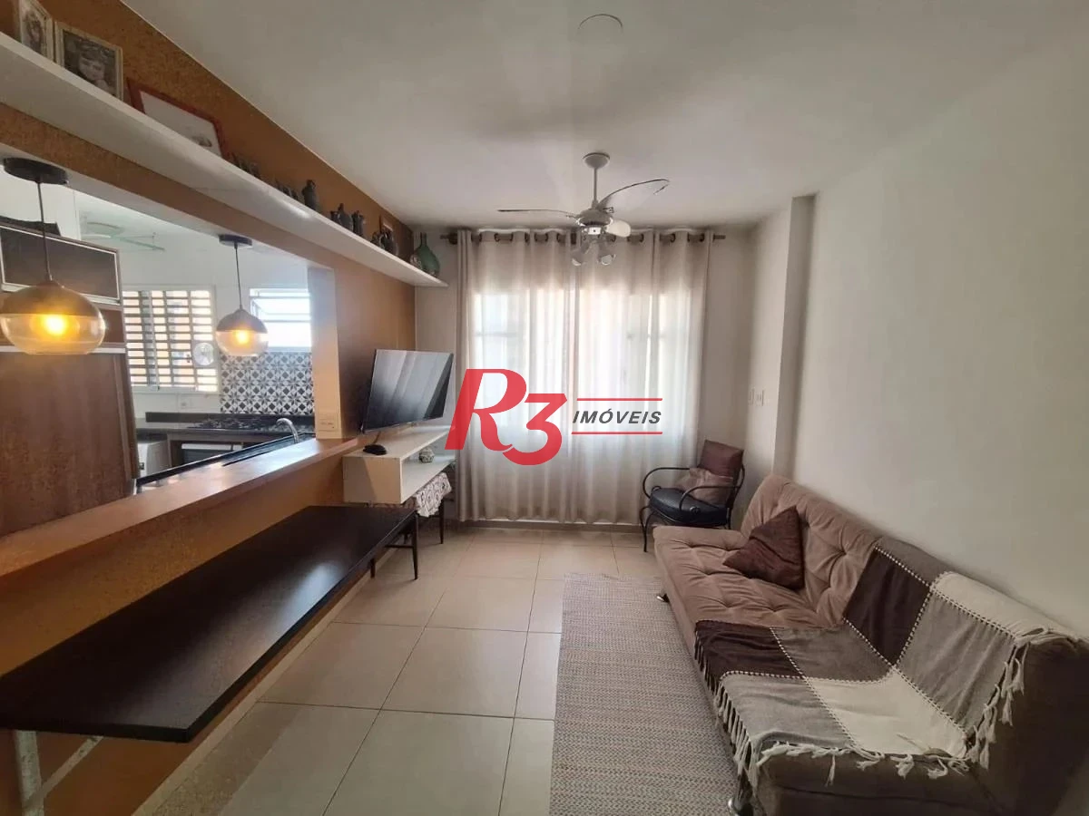 Apartamento com 1 dormitório à venda, 55 m² por R$ 350.000,00 - José Menino - Santos/SP