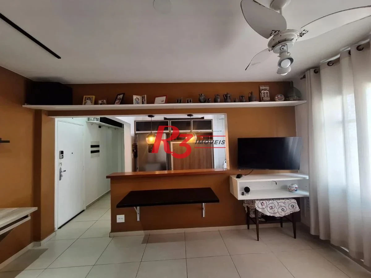 Apartamento com 1 dormitório à venda, 55 m² por R$ 350.000,00 - José Menino - Santos/SP