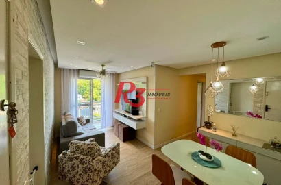 Apartamento com 2 dormitórios à venda, 57 m² por R$ 380.000,00 - Morro Nova Cintra - Santos/SP