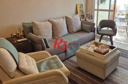 Apartamento com 2 dormitórios à venda, 84 m² por R$ 1.050.000,00 - Boqueirão - Santos/SP