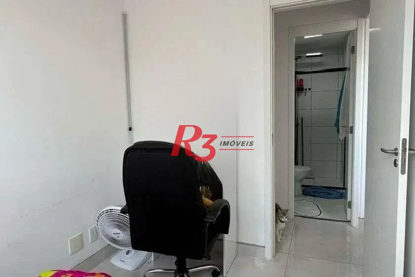 Apartamento com 2 dormitórios para alugar, 45 m² por R$ 3.100,01/mês - Castelo - Santos/SP