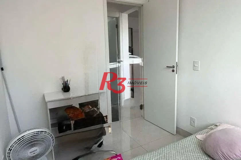 Apartamento com 2 dormitórios para alugar, 45 m² por R$ 3.100,01/mês - Castelo - Santos/SP