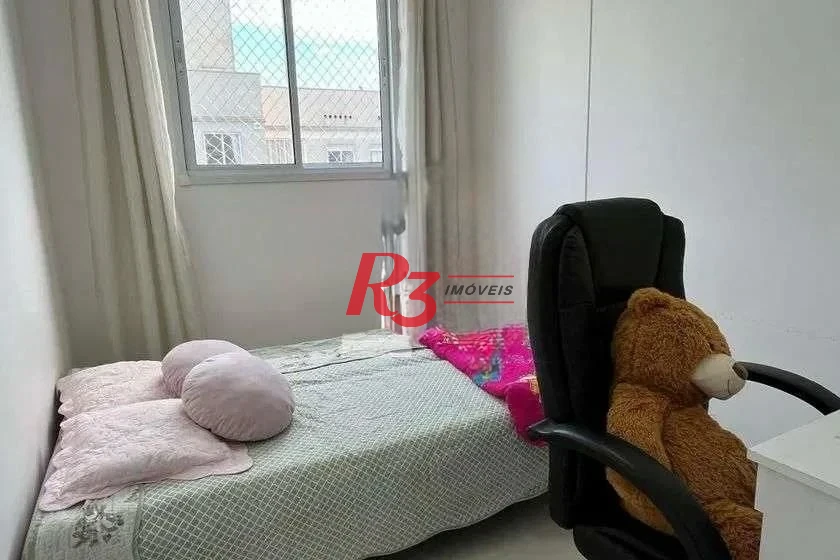 Apartamento com 2 dormitórios para alugar, 45 m² por R$ 3.100,01/mês - Castelo - Santos/SP