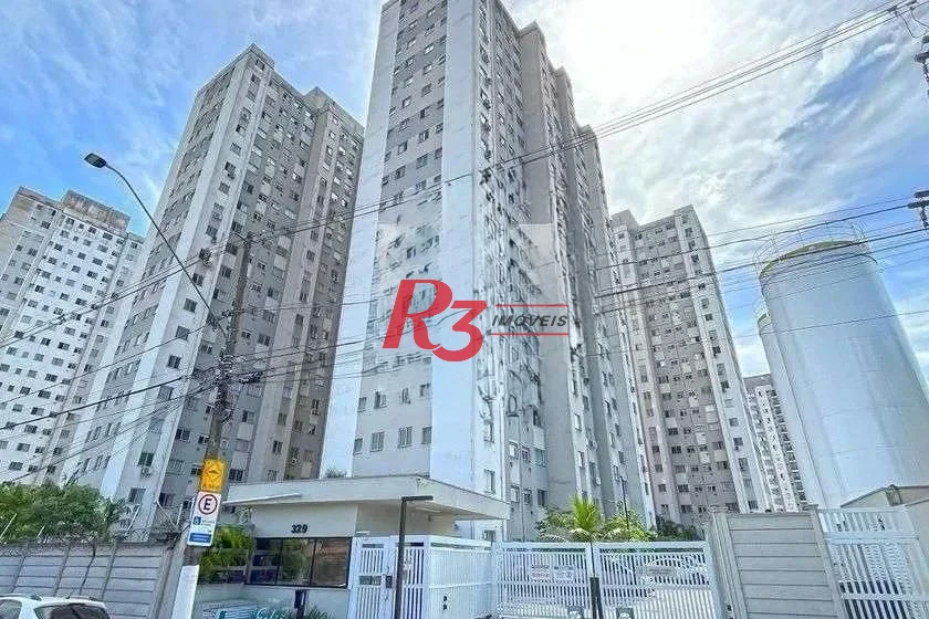 Apartamento com 2 dormitórios para alugar, 45 m² por R$ 3.100,01/mês - Castelo - Santos/SP