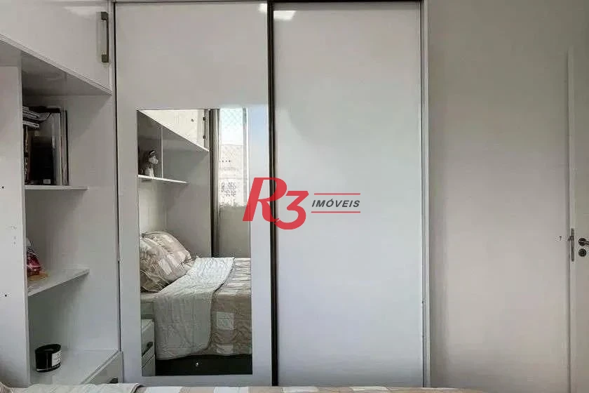 Apartamento com 2 dormitórios para alugar, 45 m² por R$ 3.100,01/mês - Castelo - Santos/SP