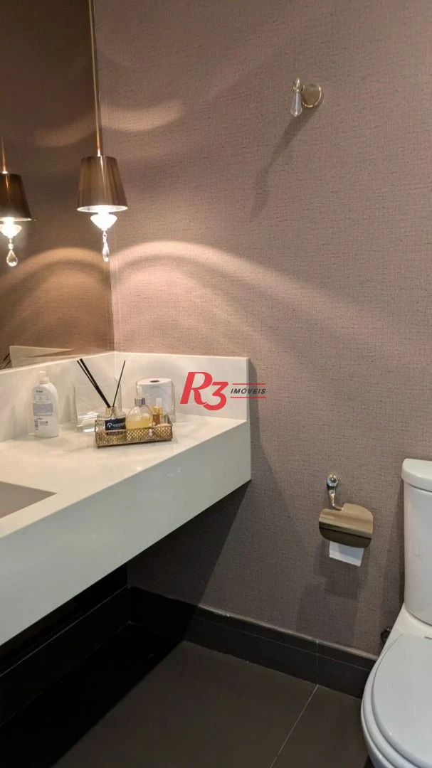 Apartamento com 3 dormitórios à venda, 200 m² por R$ 3.500.000,00 - Ponta da Praia - Santos/SP
