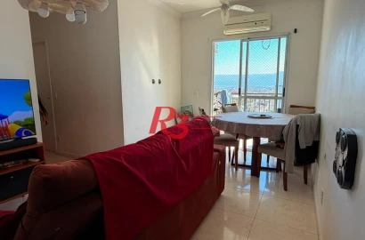 Apartamento com 2 dormitórios à venda, 53 m² por R$ 390.000,00 - Areia Branca - Santos/SP