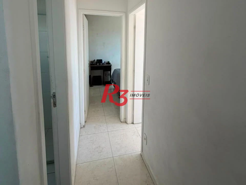 Apartamento com 2 dormitórios à venda, 53 m² por R$ 390.000,00 - Areia Branca - Santos/SP