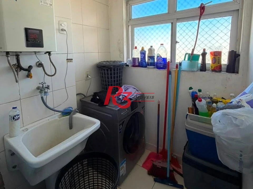 Apartamento com 2 dormitórios à venda, 53 m² por R$ 390.000,00 - Areia Branca - Santos/SP