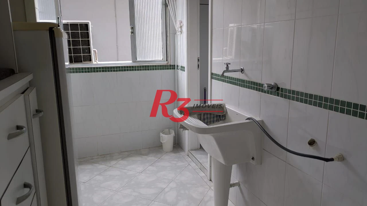 Apartamento com 2 dormitórios para alugar, 118 m² por R$ 3.800,02/mês - Aparecida - Santos/SP