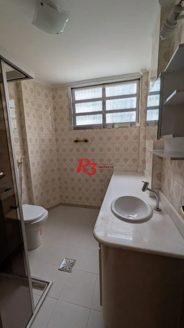 Apartamento com 2 dormitórios para alugar, 118 m² por R$ 3.800,02/mês - Aparecida - Santos/SP