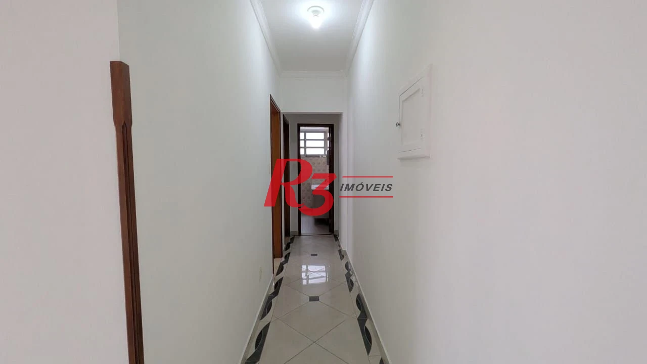 Apartamento com 2 dormitórios para alugar, 118 m² por R$ 3.800,02/mês - Aparecida - Santos/SP