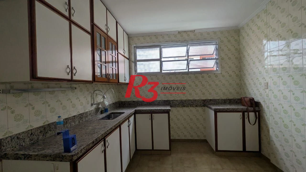 Apartamento com 2 dormitórios para alugar, 118 m² por R$ 3.800,02/mês - Aparecida - Santos/SP