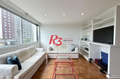 Apartamento com 2 dormitórios à venda, 131 m² por R$ 895.000,00 - José Menino - Santos/SP