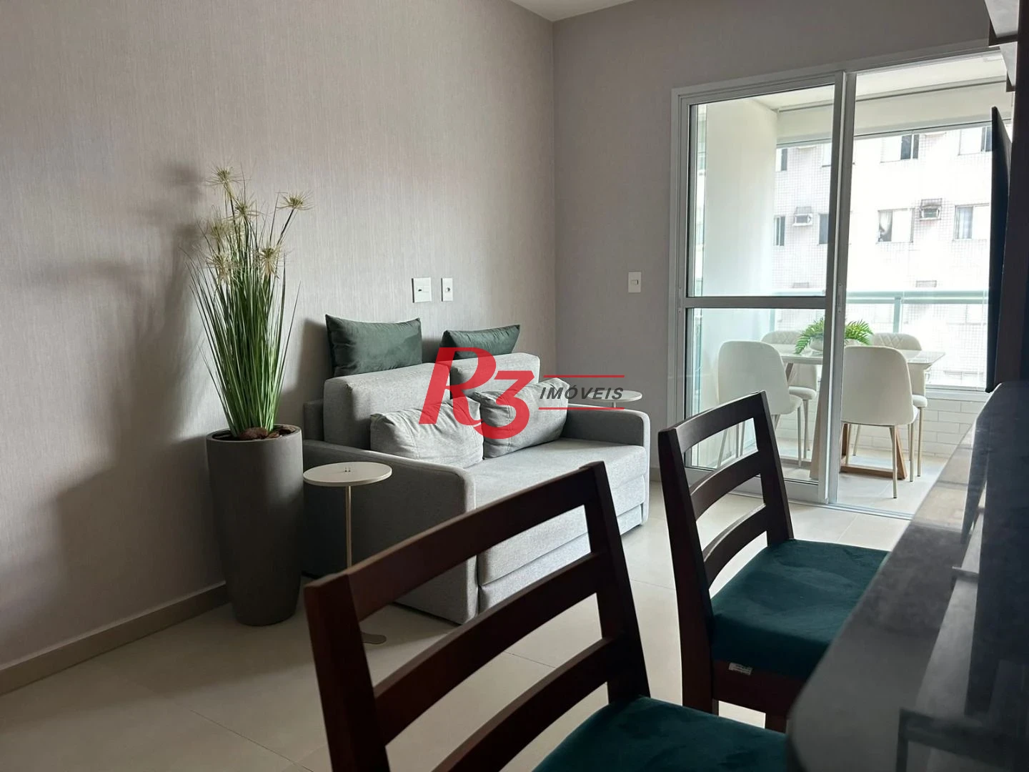Apartamento com 1 dormitório para alugar, 53 m² por R$ 5.100,02/mês - Boqueirão - Santos/SP