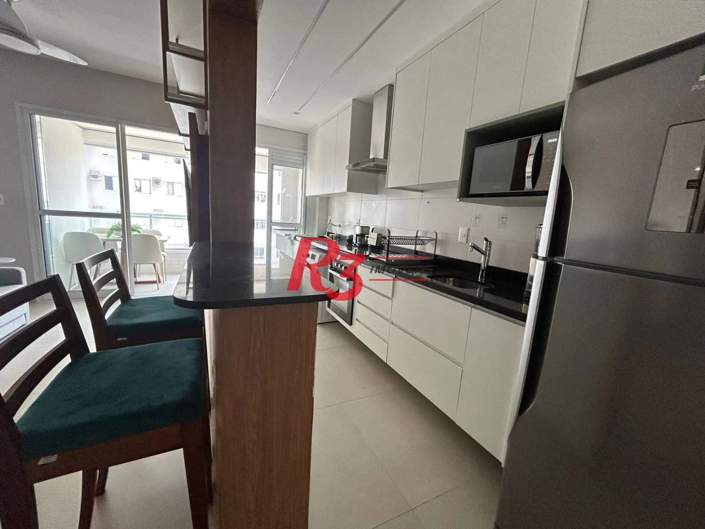 Apartamento com 1 dormitório para alugar, 53 m² por R$ 5.100,02/mês - Boqueirão - Santos/SP