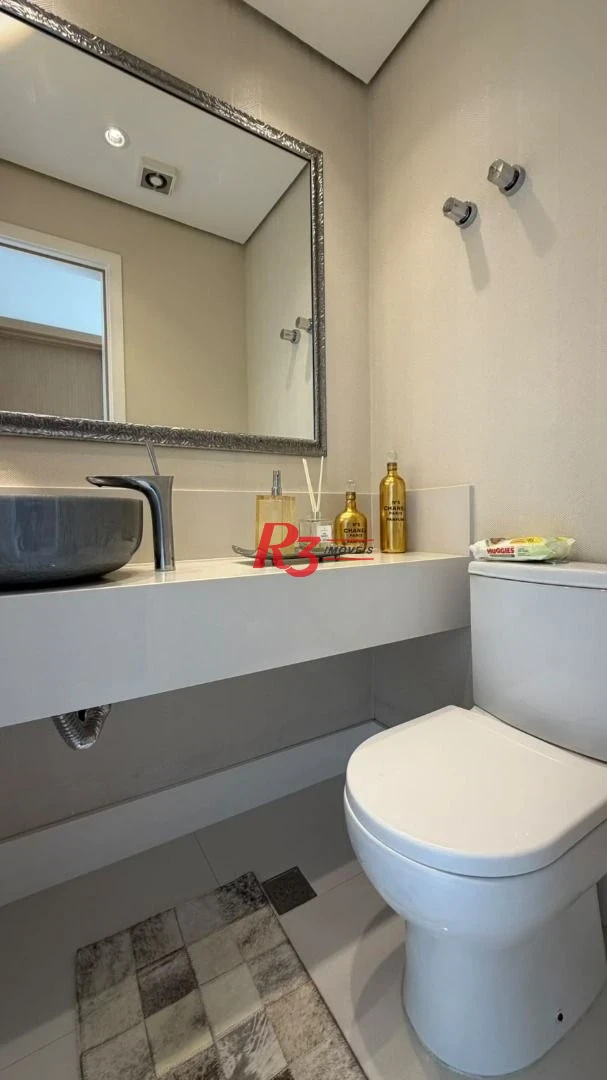 Apartamento com 3 dormitórios à venda, 228 m² por R$ 3.800.000,00 - Gonzaga - Santos/SP