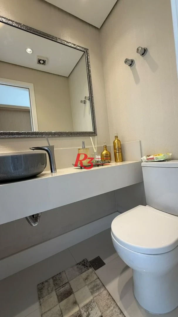 Apartamento com 3 dormitórios à venda, 228 m² por R$ 3.800.000,00 - Gonzaga - Santos/SP
