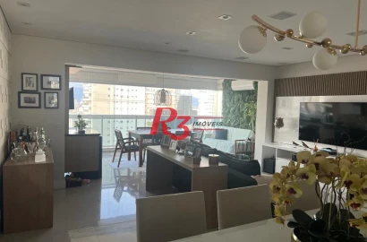 Apartamento com 3 dormitórios à venda, 143 m² por R$ 2.680.000,00 - Boqueirão - Santos/SP