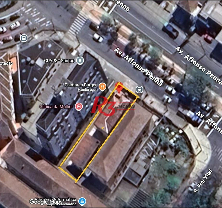 Terreno à venda, 478 m² por R$ 2.200.000,00 - Macuco - Santos/SP
