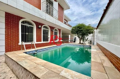 Casa com 4 dormitórios à venda, 334 m² por R$ 1.900.000,00 - Vila Belmiro - Santos/SP