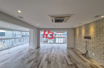 Apartamento com 3 dormitórios à venda, 207 m² por R$ 3.750.000,00 - Gonzaga - Santos/SP