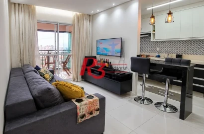 Apartamento com 2 dormitórios à venda, 64 m² por R$ 725.000,00 - Marapé - Santos/SP
