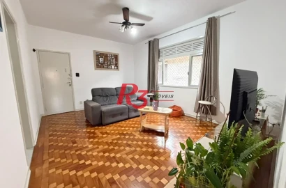Apartamento com 3 dormitórios à venda, 96 m² por R$ 478.000,00 - Vila Belmiro - Santos/SP