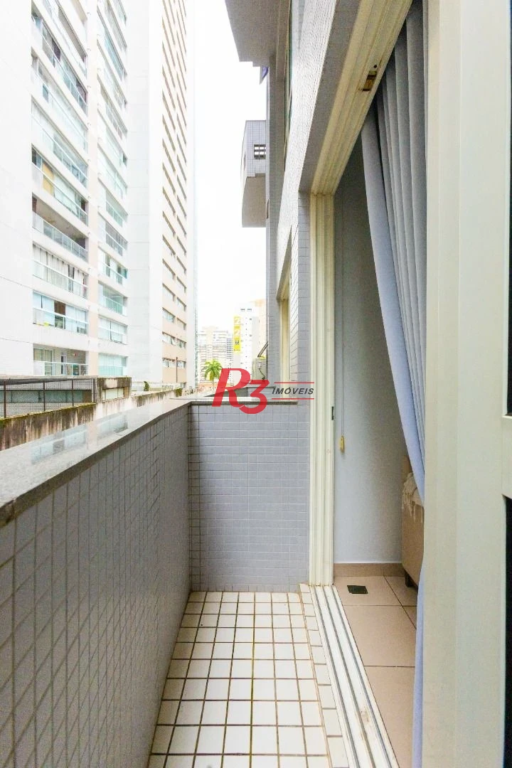 Apartamento com 1 dormitório para alugar, 60 m² por R$ 5.200,00/mês - Gonzaga - Santos/SP