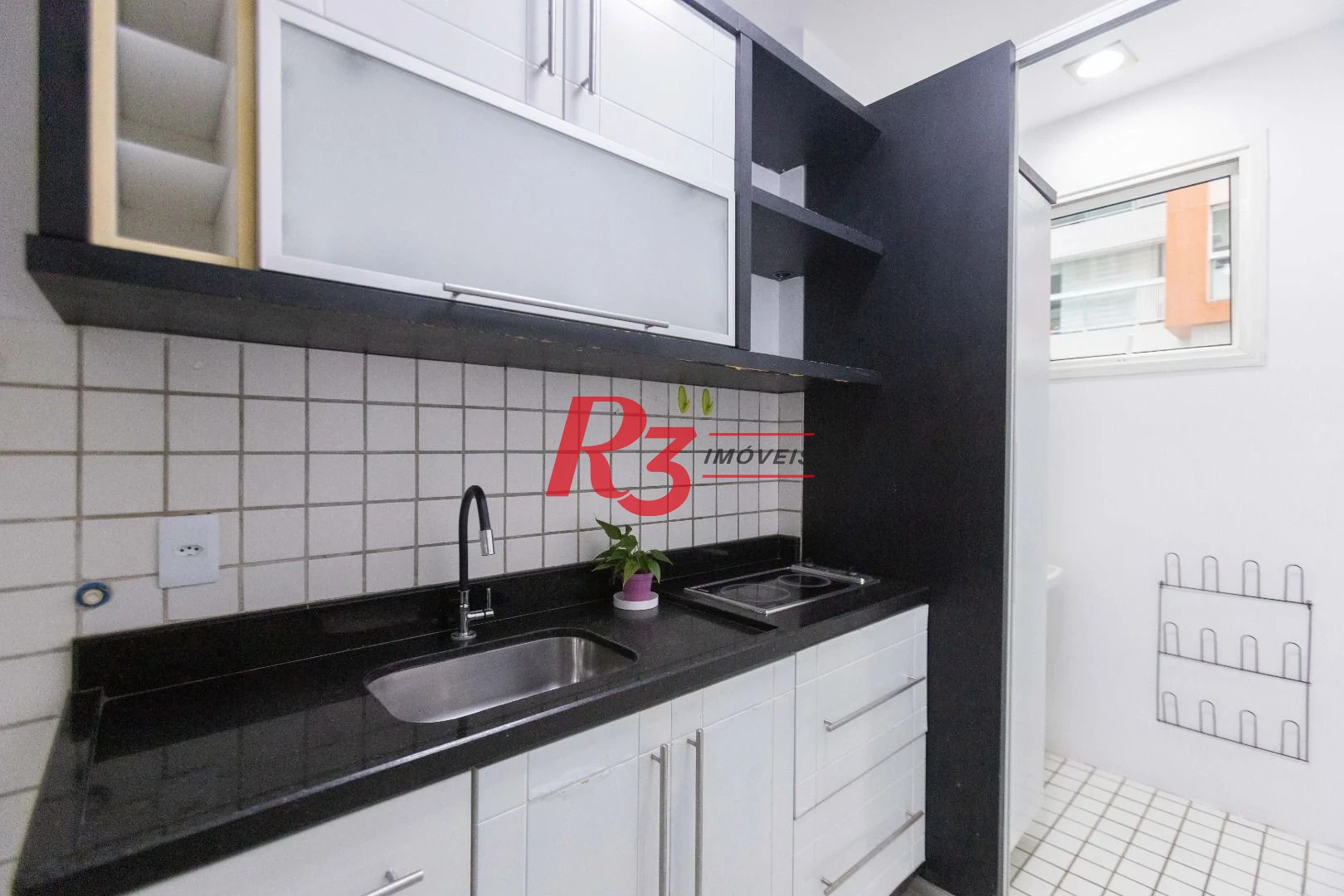 Apartamento com 1 dormitório para alugar, 60 m² por R$ 5.200,00/mês - Gonzaga - Santos/SP