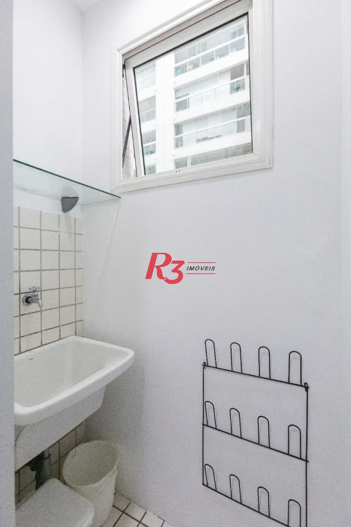 Apartamento com 1 dormitório para alugar, 60 m² por R$ 5.200,00/mês - Gonzaga - Santos/SP